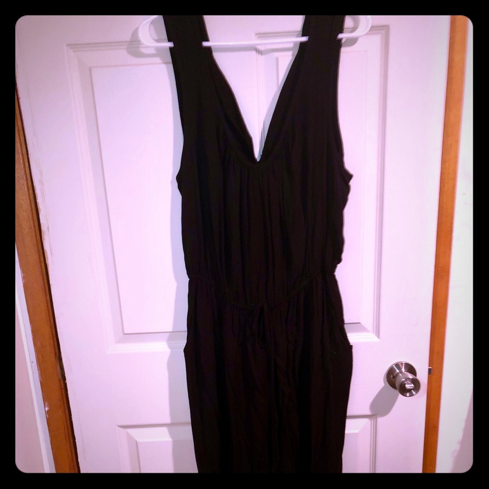 Black capri romper